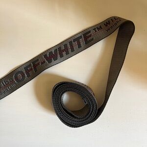 Off-White Grey Classic Industrial Belt